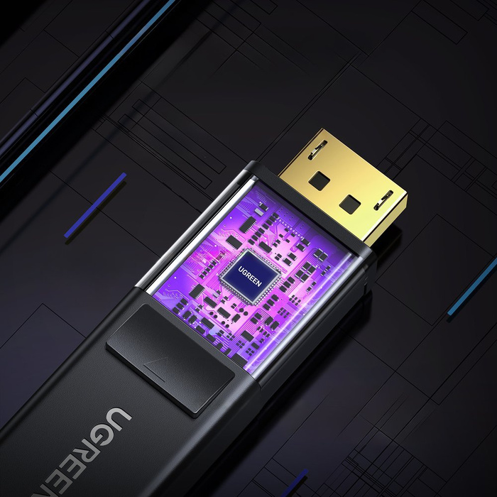 Ugreen jednokierunkowy kabel z DisplayPort na HDMI 4K 30 Hz 32 AWG 3 m czarny (DP101 10203)