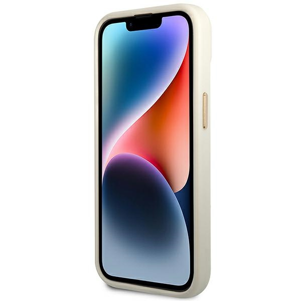 Etui GUESS Apple iPhone 14 Plus Croco Collection Srebrny Hardcase