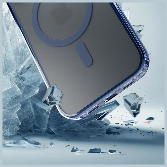 Etui 3MK iPhone 17 Frosty MagCase Niebieski