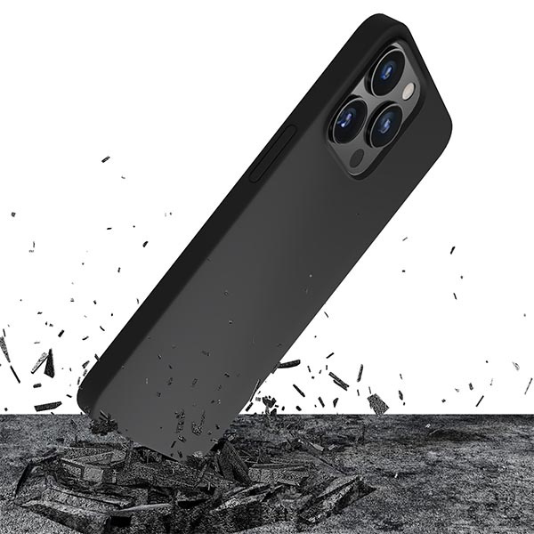 ETUI 3MK Silicone Case iPhone 13 Pro Max 6,7" czarny/black Case