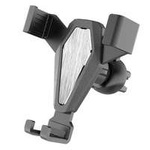 Grawitacyjny uchwyt samochodowy do smartfona na kratkę srebrny (YC07)