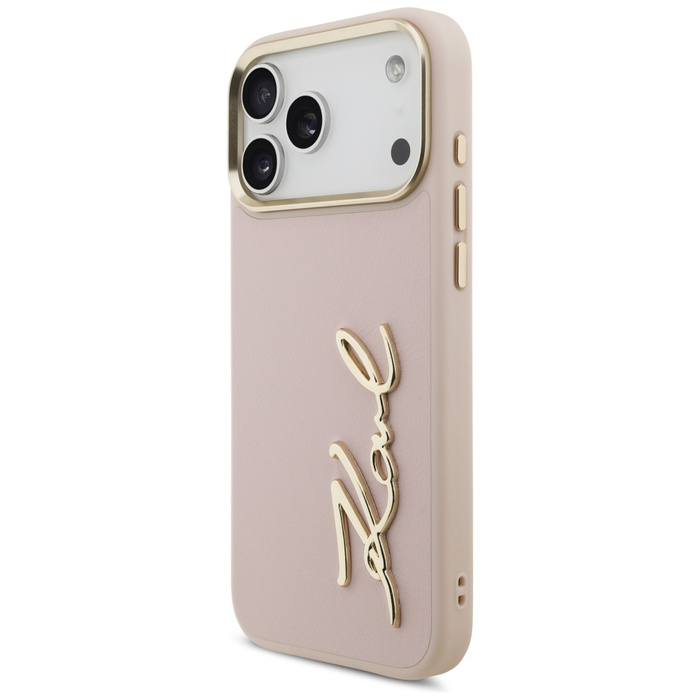 Etui Karl Lagerfeld Karl Script Logo do  iPhone 17 Pro Max różowy