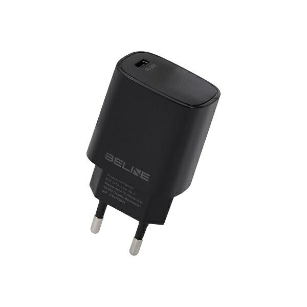 Beline Ład. siec. 1x USB-C 20W czarna/black (only head) PD 3.0  BLNCB20