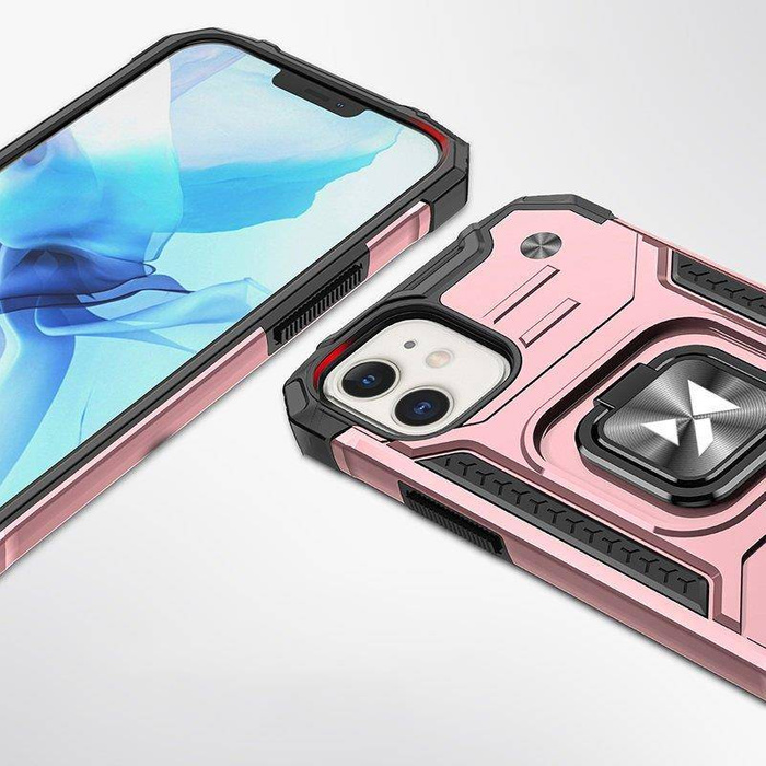 Etui Wozinsky Ring Armor etui iPhone 14 Plus pancerny pokrowiec uchwyt magnetyczny ring złote Case