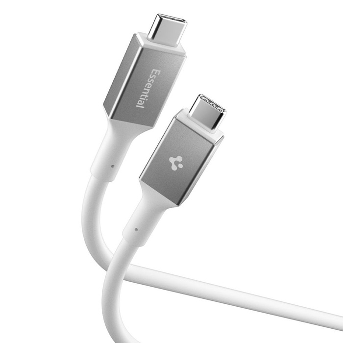 KABEL USB-C SPIGEN EB10020CC ESSENTIAL 100W 200CM BIAŁY