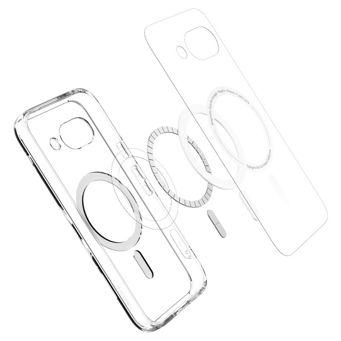 ETUI SPIGEN GOOGLE PIXEL 9A ULTRA HYBRID MAG MAGSAFE CLEAR/WHITE