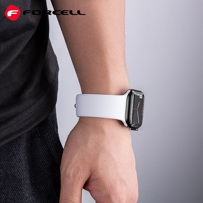 FORCELL F-DESIGN FA01 pasek do APPLE Watch 38 / 40 / 41 mm biały