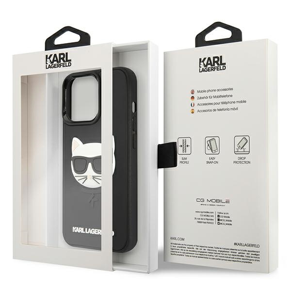 Etui KARL LAGERFELD Apple iPhone 13 Pro Max 3D Rubber Choupette Czarny Hardcase