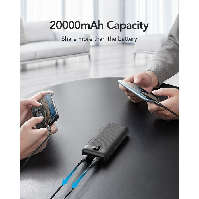 VEGER powerbank 20 000 mAh PD QC3.0 2A 20W L20S (VP2039PD / W2039PD) biały