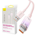Kabel szybkiego ładowania Baseus USB do USB-C 6A,1m (Różowy)