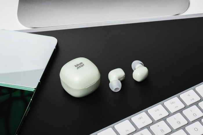 Słuchawki bezprzewodowe douszne Blue Star Mini A19 TWS zielone 