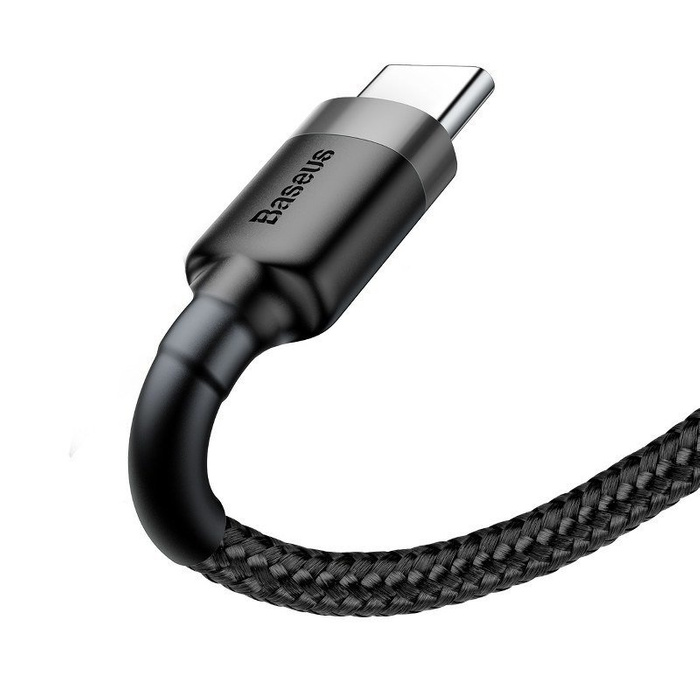 Kabel USB-C BASEUS Cafule QC 3.0 2A 2m szaro-czarny