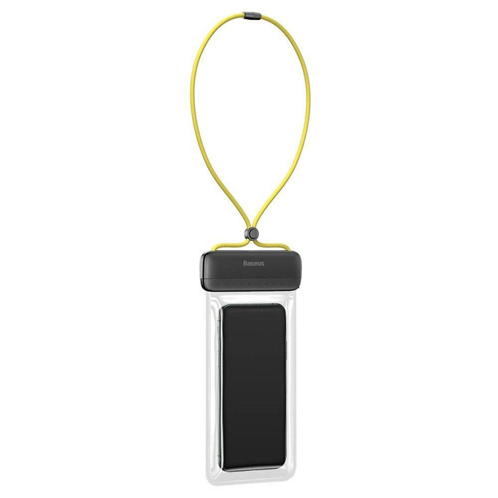Baseus uniwersalny wodoodporny pokrowiec etui na telefon (max 7,2'') na basen nad wodę IPX8  żółty (ACFSD-DGY)