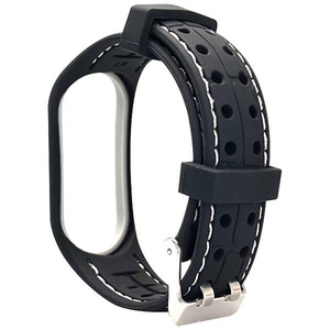 Beline pasek Mi Band 3/4 Smartczarno-biały black/white