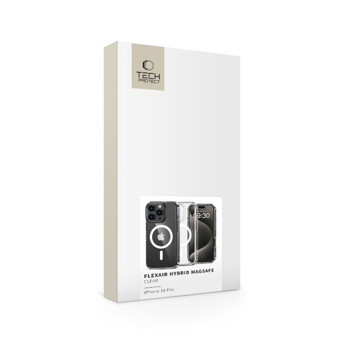 Etui TECH-PROTECT FLEXAIR HYBRID MAGSAFE IPHONE 16 PRO CLEAR