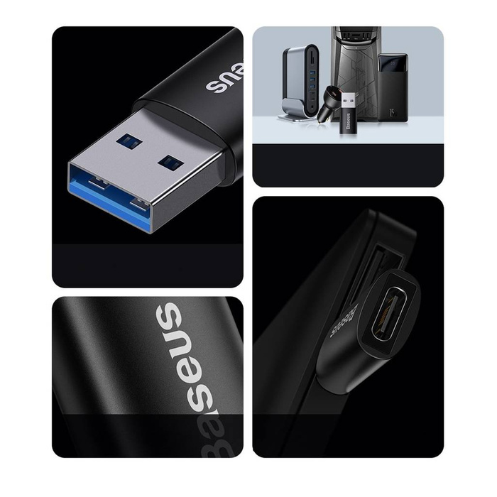 Baseus Ingenuity Series Mini OTG Adaptor USB 3.1 to Type-C  Black