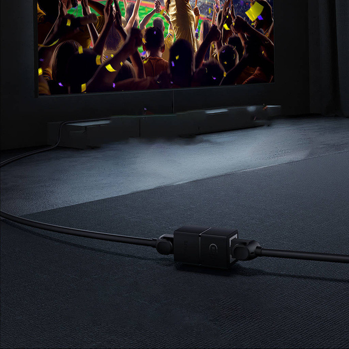 Złączka sieciowa łącznik kabli Ethernet RJ-45 Baseus AirJoy Series 2 szt. - czarna