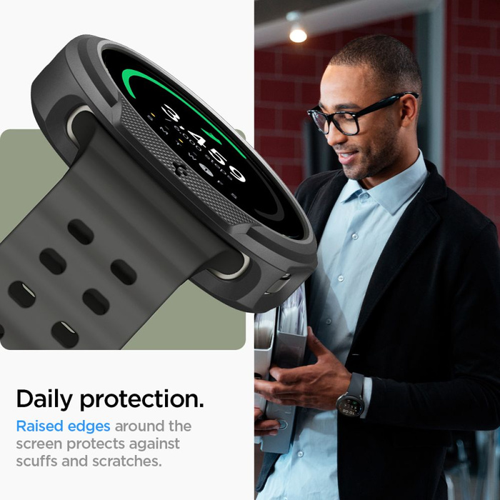 ETUI SPIGEN SAMSUNG GALAXY WATCH 8 44 MM LIQUID AIR MATTE CZARNE