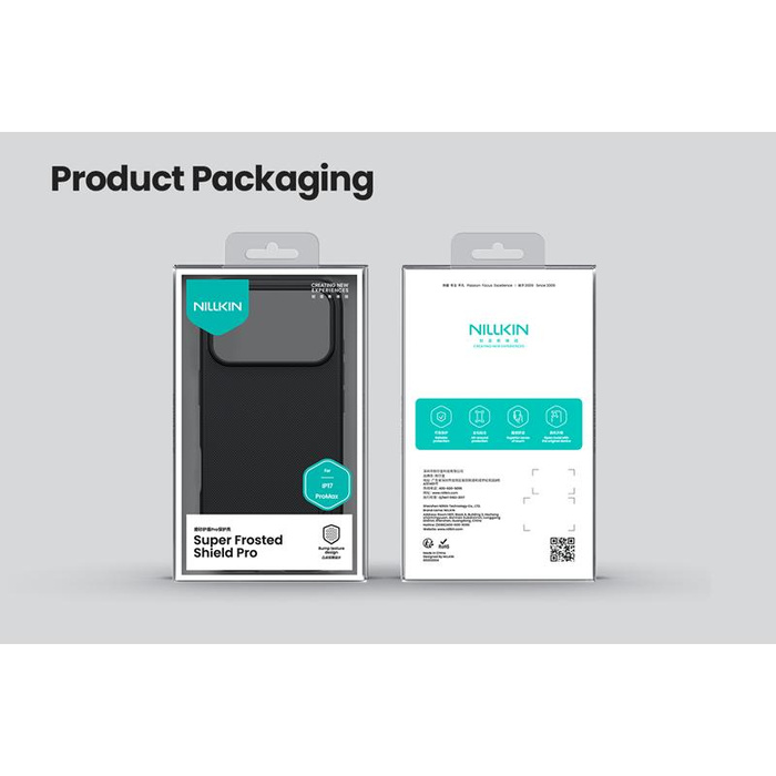 ETUI IPHONE 17 PRO MAX NILLKIN SUPER SHIELD PRO CZARNE