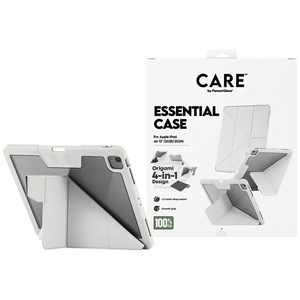 Etui Care by PanzerGlass Y fold do iPad  Air 13" (2024/2025) jasnoszary