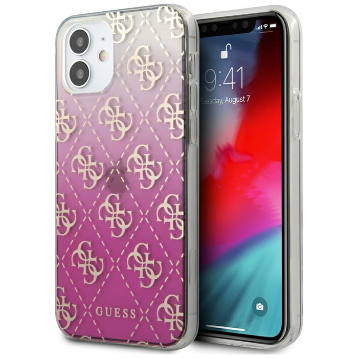 Etui GUESS Apple iPhone 12 Mini 4G Gradient Różowy Hardcase