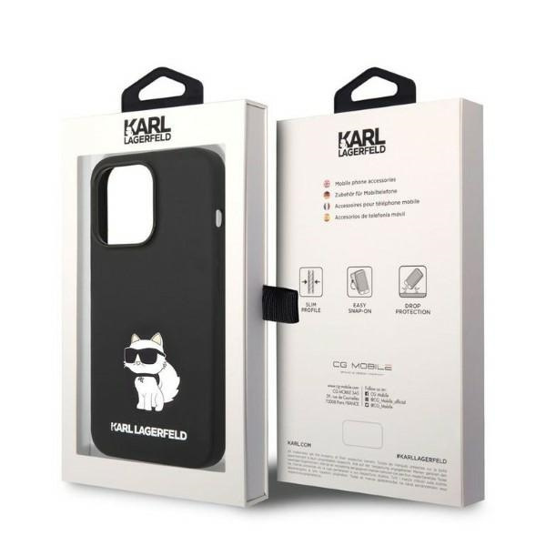 Etui KARL LAGERFELD Apple iPhone 14 Pro Max Silicone Choupette Czarny Hardcase