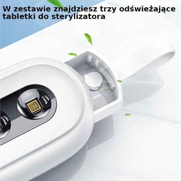 Lampa Do Dezynfekcji Toalety USAMS UV-C Ręczna Sterylizator Biały