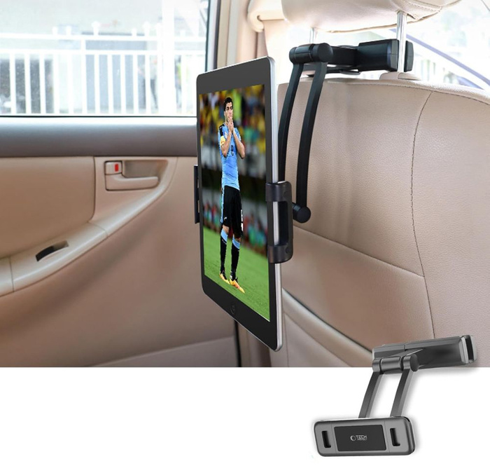 TECH-PROTECT V2 STRETCHABLE HEADREST CAR MOUNT BLACK