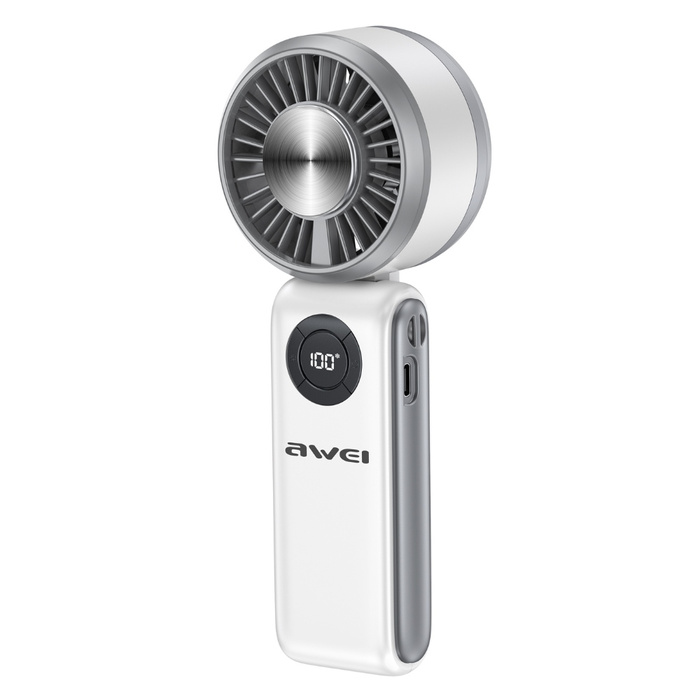 Wiatrak ręczny AWEI F39 Fast Ice biały