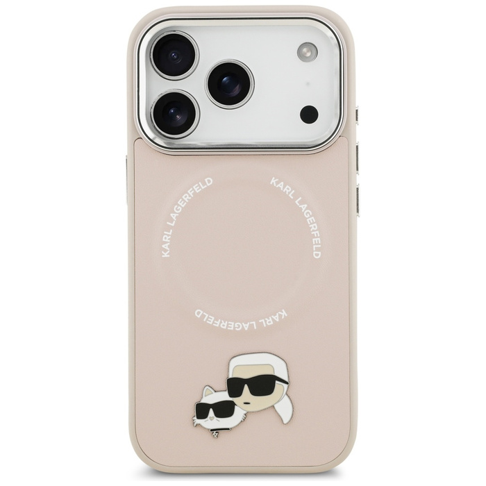 Etui Karl Lagerfeld Karl & Choupette     Pins MagSafe do iPhone 17 Pro Max różowy