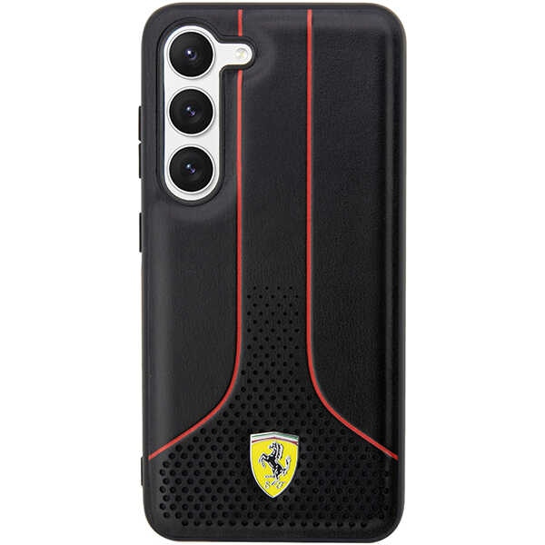 Etui Ferrari FEHCS23MPCSK S23 Plus S916 czarny/black hardcase Perforated 296 P