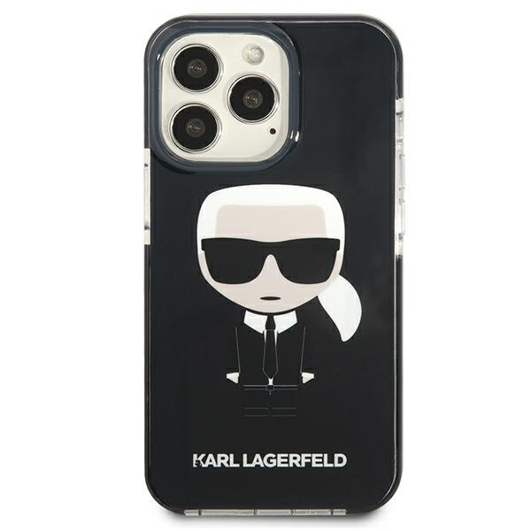 Etui KARL LAGERFELD Apple iPhone 13 Pro Iconik Karl Czarny Hardcase