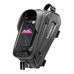 Sakwa rowerowa Rockbros B68-1 na ramę pancerna na telefon 1.5l - czarna