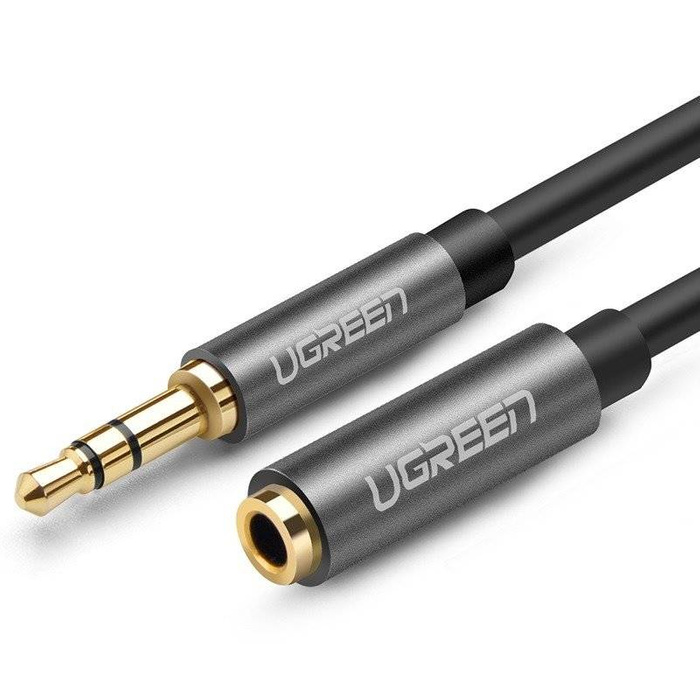 Przedłużacz Audio UGREEN Kabel AUX Jack 3,5 mm 1m Szary