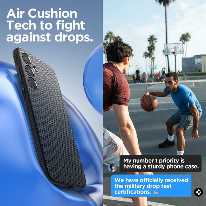 Etui Spigen Liquid Air Samsung Galaxy A35 5g Matte Black Case