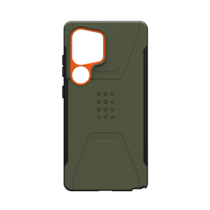 UAG Civilian Pro -  obudowa ochronna do Samsung Galaxy S25 Ultra 5G z wbudowanym modułem magnetycznym (olive/orange)