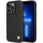 Etui BMW BMHCP14L22RQDK iPhone 14 Pro 6,1" czarny/black Leather Quilted