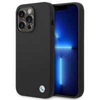 Etui BMW iPhone 14 Pro Max 6,7" czarny/black Silicone Metal Logo