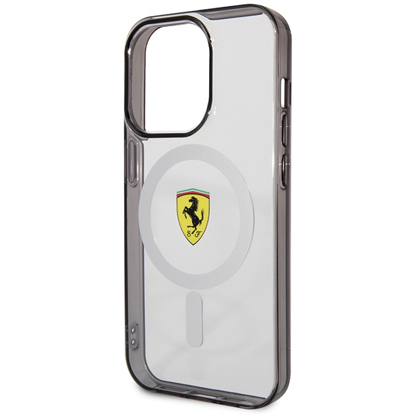 Etui Ferrari FEHMP14XURKT iPhone 14 Pro Max 6.7" przezroczysty/transparent hardcase Outline Magsafe Case