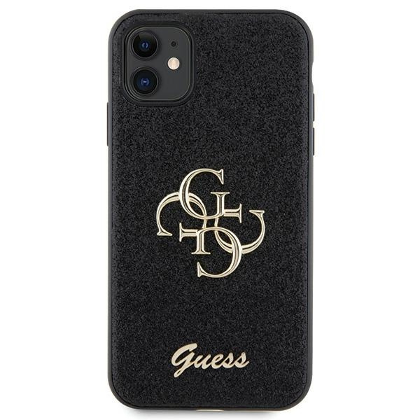 Etui Guess GUHCN61HG4SGK iPhone 11 / Xr 6.1" czarny/black hardcase Glitter Script Big 4G Case