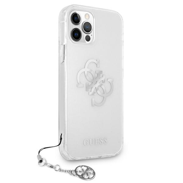 Etui GUESS Apple iPhone 12 Pro Max 4G Silver Charms Collection Bezbarwny Hardcase