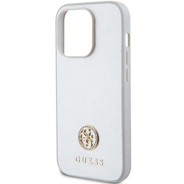Etui Guess GUHCP15LPS4DGPS iPhone 15 Pro 6.1" srebrny/silver hardcase Strass Metal Logo Case