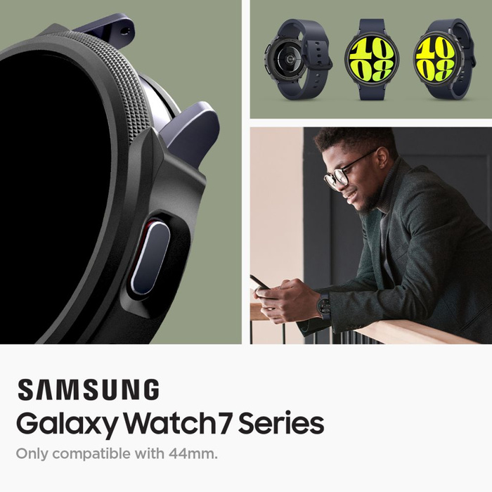 ETUI SPIGEN LIQUID AIR SAMSUNG GALAXY WATCH 7 (44 MM) MATTE BLACK