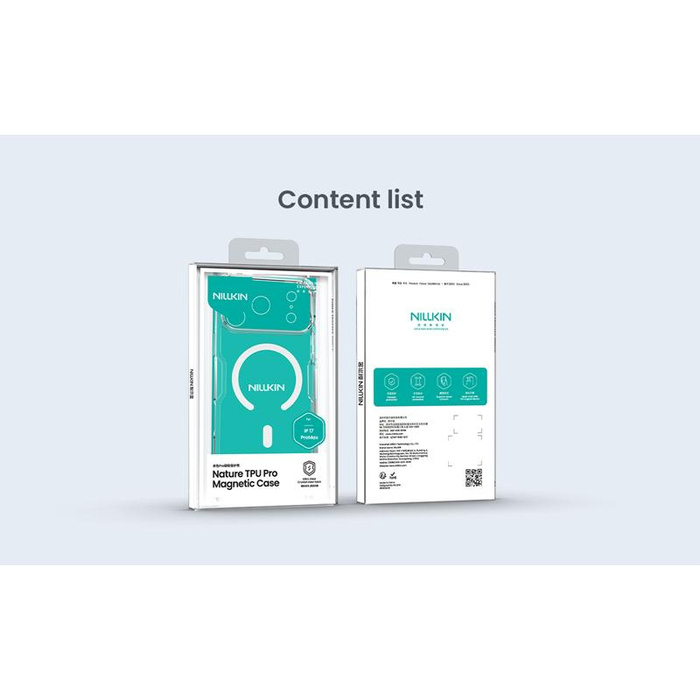 NILLKIN NATURE PRO MAGNETIC IPHONE 17 PRO MAX, CLEAR / PRZEŹROCZYSTY