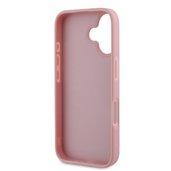 Etui Guess iPhone 16 Plus różówy/pink HC Fixed Glitter Big 4G