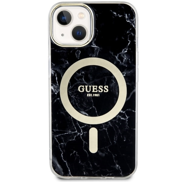 Etui Guess GUHMP14MPCUMAK iPhone 14 Plus 6.7" czarny/black hardcase Marble MagSafe Case