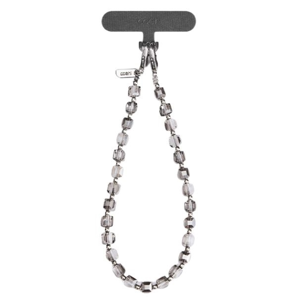 UNIQ Coehl Candy Gem Handstrap           uniwersalny sznurek do telefonu na rękę srebrny/silver sparkling