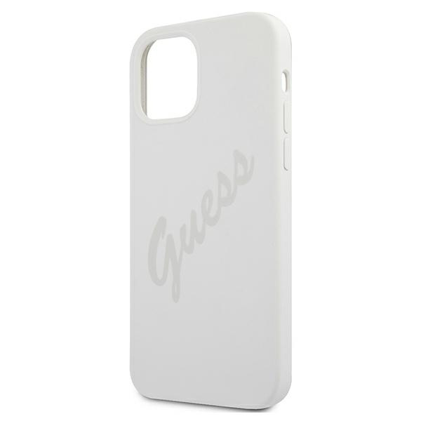 Etui GUESS Apple iPhone 12 Mini Script Vintage Kremowy Hardcase