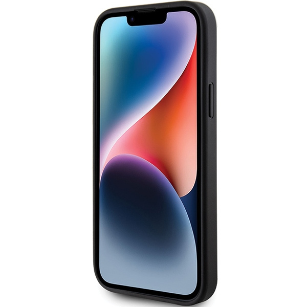 Etui Guess GUHMP15SPSAHMCK iPhone 15 6.1" czarny/black hardcase Saffiano MagSafe Case