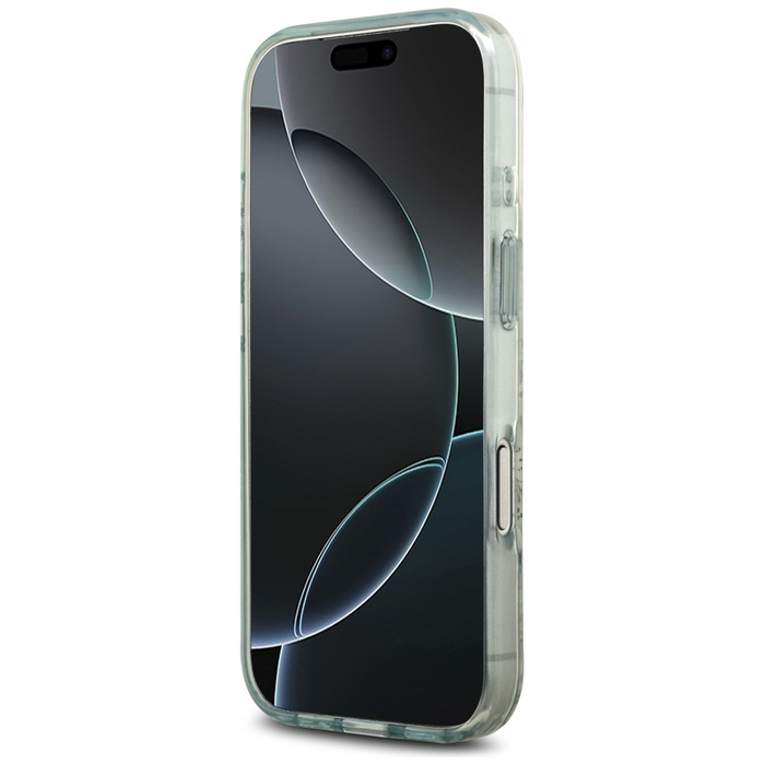 Etui Guess IML Flower & Tonal Circle     MagSafe do iPhone 17 Pro Max zielony